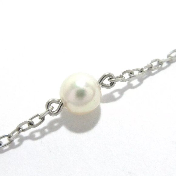 Auth mikimoto - 18K White Gold Cream Pearl Bracelet - Picture 8 of 8